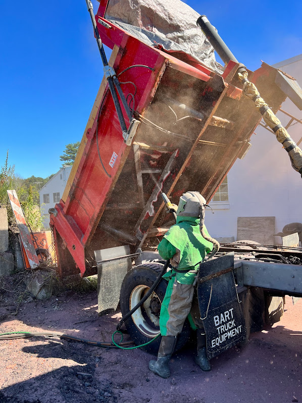 Media Blasting Dumptruck